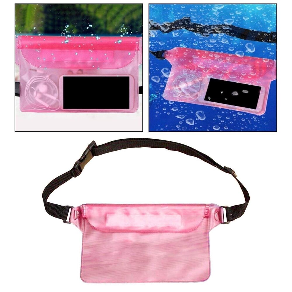 Swimming Boating Waterproof Bag Clear Travel Bum Belt Dry Bag Fanny Pack Beach